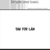 SBC061 Simple and Basic clearstamp Tak for Lån stempel stempler