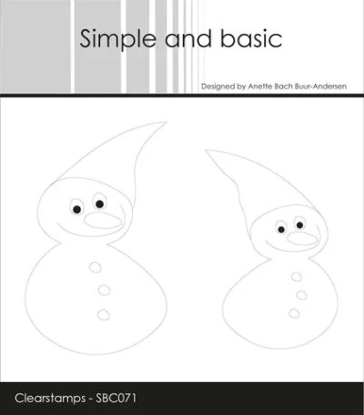 SBC071 Simple and Basic Snemænd snowmen snemand jul sæt cutting die stempel stempler