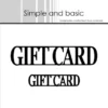 SBD051 Simple and Basic die Giftcard text gavekort