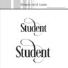simple-and-basic-clearstamp-student-sbc148 Student tekst stempel