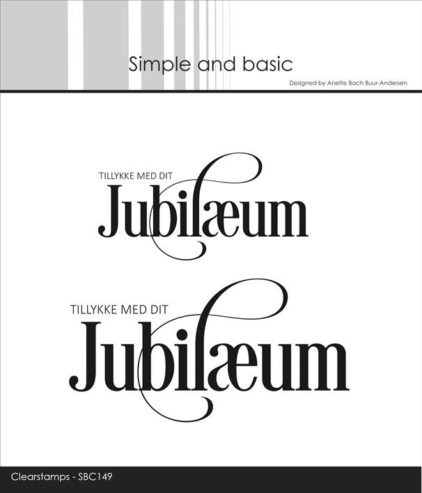 simple-and-basic-clearstamp-tillykke-med-dit-jubilaeum-sbc149 Stempelsæt tekster Tillykke med dit Jubilæum