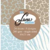 BLP221 By Lene Paperpad Wild Baby Blue 10x21 karton papir blok leopard giraf tiger striber