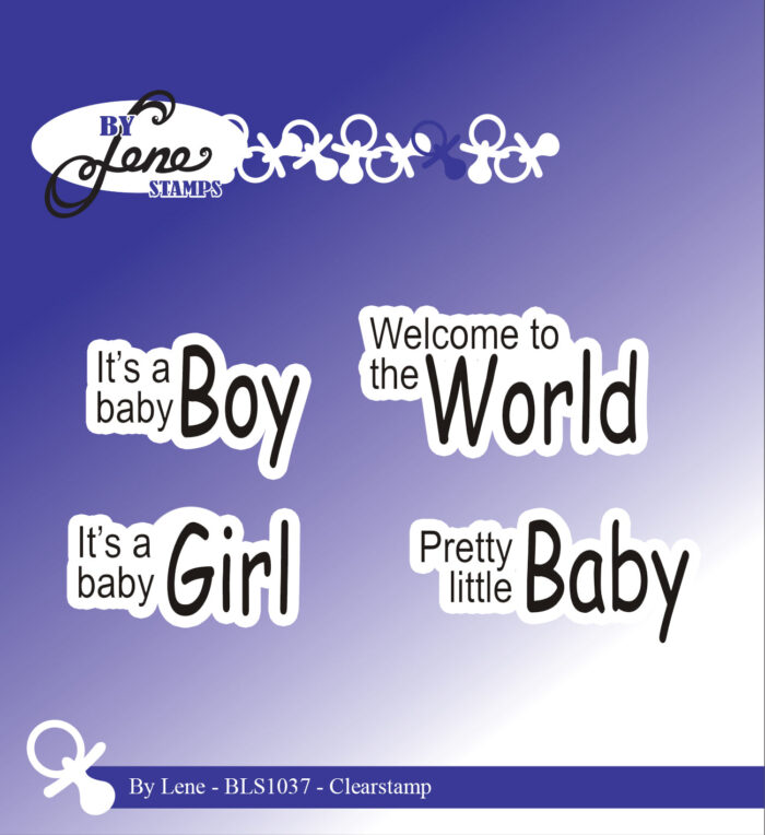 By Lene Stamp BLS1037 Baby Boy Girl