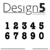 D5C003 Design5 clearstamp Numbers stempel stempler talrækken nummer numre
