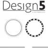 D5C020 Design5 clearstamp Circles - Pattern stempel stempler cirkler med mønster stjerner