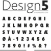 D5C034 Design5 clearstamp Alphabet alphabet talrækken specialtegn stempel stempler
