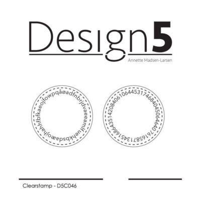 D5C046 Design5 clearstamp Circles - Letters & Numbers cirkler stempel stempler alfabet talrækken nummer numre