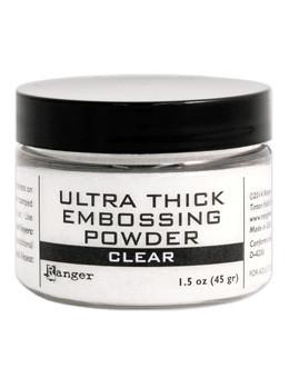 EPL45700 Embossing Powder Ultra Thick Clear Jar emossing pulver klar gennemsigtig tyk ekstra grynet