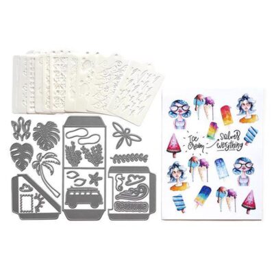 K002 Elizabeth Craft Designs Planner Essentials Summer stencils