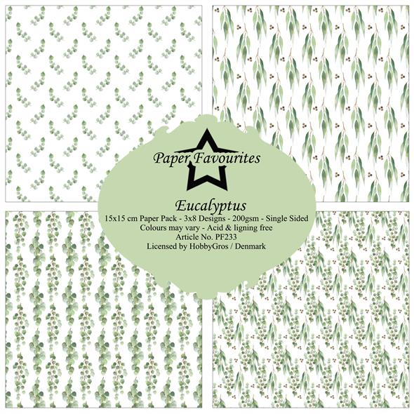 PF233 Paper Favourites Eucalyptus Eukalyptus grene grøn papirblok karton