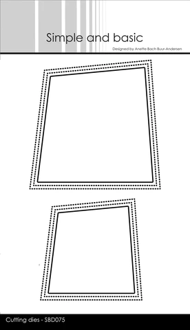 SBD075 Simple and Basic die Wonky Windows cutting die shaker window