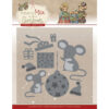 YCD10252 Yvonne Creations Have a Mice Christmas cutting die mus mouse julemus julekugle nissehue julegaver julepynt