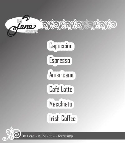 by-lene-clearstamp-danske-tekster-bls1235 tekststempler invitation hygge kaffe cappuccino cafe latte Irish coffee