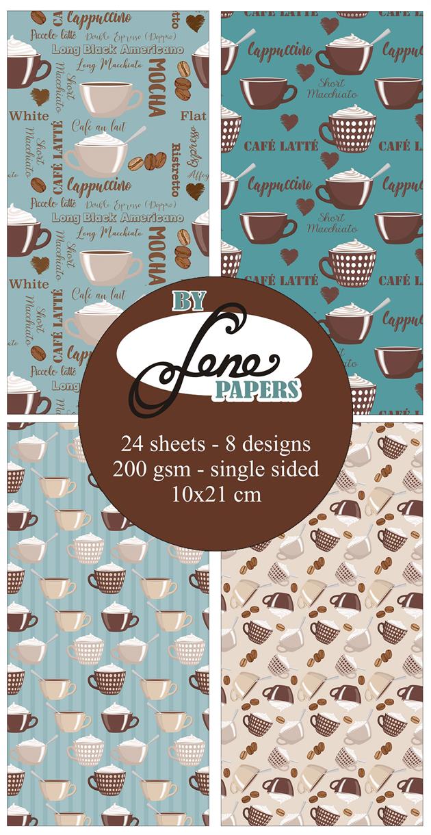 by-lene-paperpad-coffee-break-blp222 Kaffe Cappuccino Mokka Cafe Latte