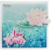 marianne-design-clearstamp-dies-tinys-flowers-water-lily-tc0905 Åkandeblomst Dug dråber baggrund