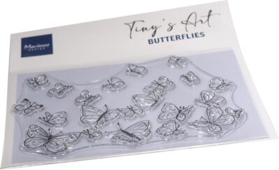 marianne-design-clearstamp-tinys-art-butterflies-tc0908 Sommerfugle baggrund