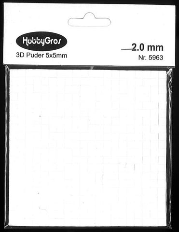 5963 HobbyGros 3D puder 2 mm.