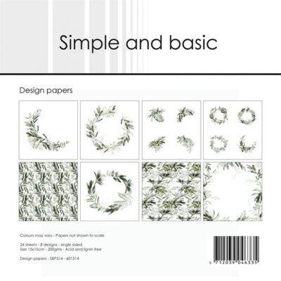 simple-and-basic-design-papers-green-softness-sbp514 Blomstertryk Grene Botanik Blade