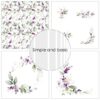 simple-and-basic-design-papers-lavender-spirit-sbp515 Blomster kRANSE Grene Buketter