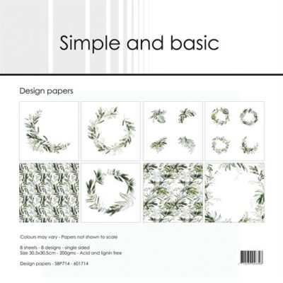 simple-and-basic-design-papers-green-softness-sbp714 grønne nuancer botanik blade grene eukalyptus salvie monstera