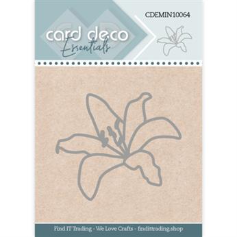 CDEMIN10064 Card Deco Mini dies Lily liljeblomst