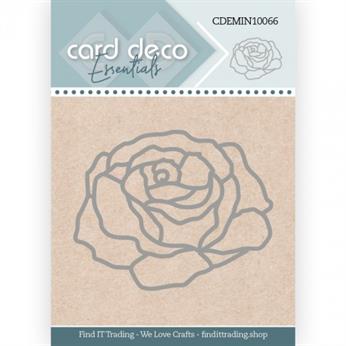 CDEMIN10066 Card Deco Mini Dies Rose cutting die silhuetter blomster