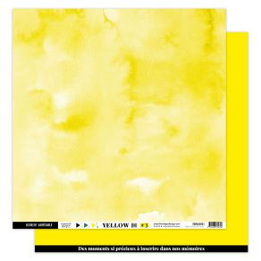 Paper uni jaune-soleil No 3 nr. 3 Florilèges gul karton