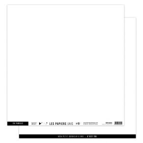 florilèges karton papier pur hvid blanc no 9 nr 9