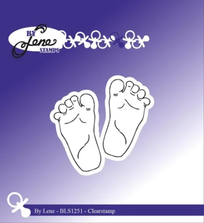 BLS1251 BY Lene Clearstamp Baby Feet babyfødder stempel stempler