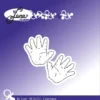 BLS1252 BY Lene Clearstamp Baby Hands stempel stempler babyhænder navngivning barnedåb