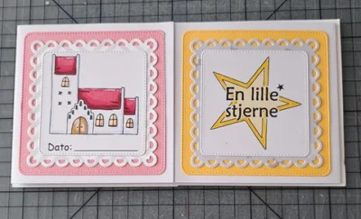 BLD1565 BY Lene die Square Frames BLS1243 BY Lene Clearstamp Kirke - Dato BLS1253 BY Lene Clearstamp En Lille Stjerne stempel stempler stjerne