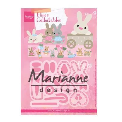 COL1463 Marianne Design Eline's Baby Bunnies kanin påskehare