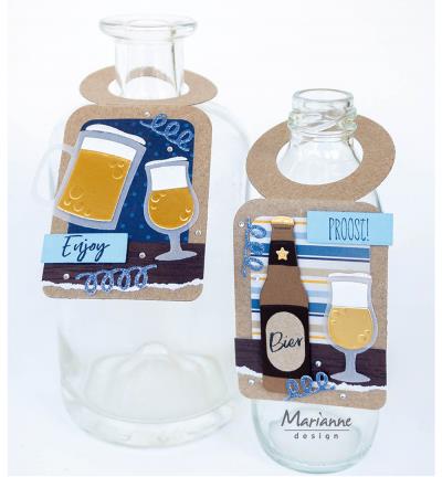 CS1057 Marianne Design clearstamp Cheers tekster skål beer stempel stempler you ROCK