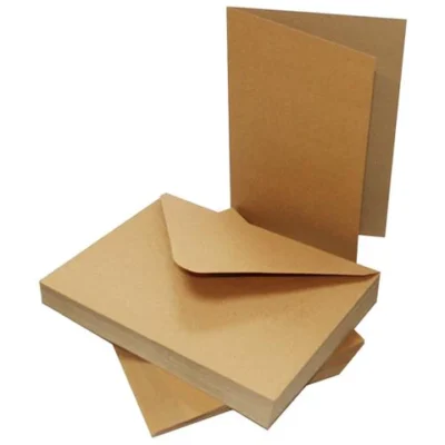 Card-Envelopes C7 'Kraft' 002361 bøttekort kraft natur kortbaser kort konvolutter kuverter
