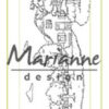 HT1632 Marianne Design clearstamp Hetty's Border On the Farm stempel stempler bondegård sol skyer