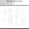 SBC151 Simple and Basic clearstamp Town Houses stempel stempler huse