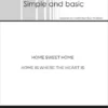 SBC152 Simple and Basic clearstamp English Text home is where the heart is home sweet home stempel stempler