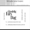 SBC154 Simple and Basic clearstamp Fars Dag tekster stempel stempler