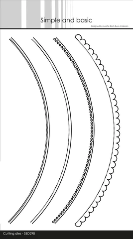 SBD298 Simple and Basic die Borders cutting die kanter blonder cirkler