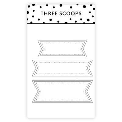 TSCD0053 Bannere Brede Three Scoops Dies Bannere Flag