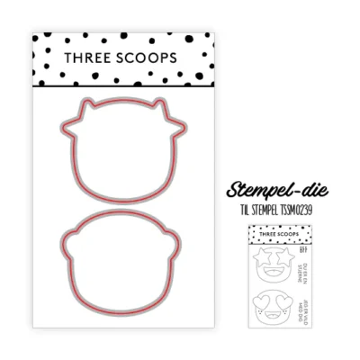 TSCD0211 Three Scoops die Smileys - BFF emoji
