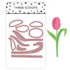 TSCD0232 Three Scoops die Tulipan cutting die tulip tulipan blomster