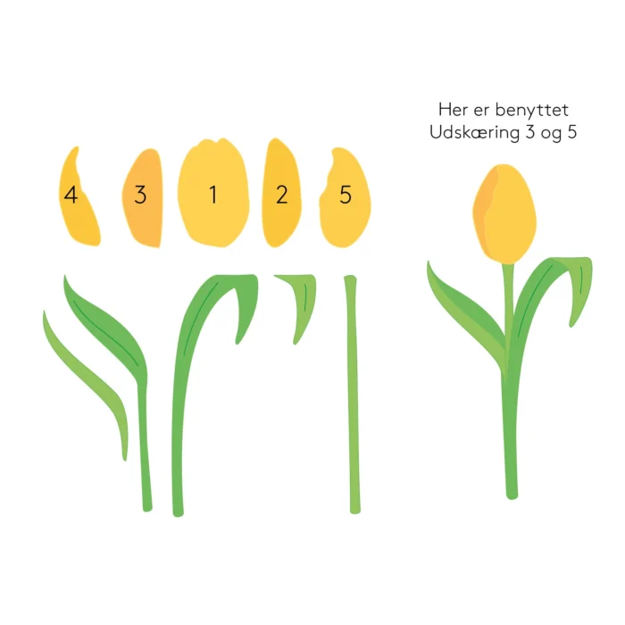 TSCD0232 Three Scoops die Tulipan cutting die tulip tulipan blomster