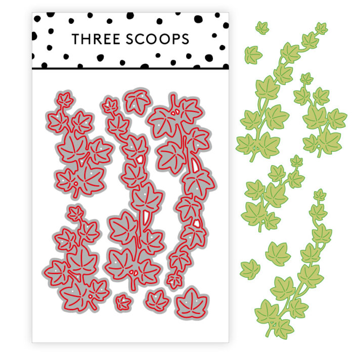 TSCD0238 Efeu Egeføj Three Scoops Design Stempel Natur Blade Bladpynt