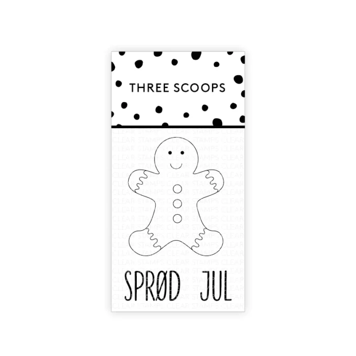 TSSL1133 Sprød jul stempel Kagemand Gingerbreadman