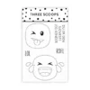 TSSM0236 Three Scoops stempel Smileys - LOL emoji rofl griner