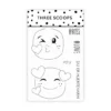 TSSM0237 Three Scoops stempel Smileys - #LOVE stempler emojies kiss kys love hjerter