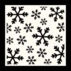 Three Scoops Stencil Snefnug Snowflakes Winter Christmas Jul Snelandskab Baggrund