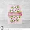 TSSM0252 Stedmoderblomster til potte Three Scoops Design Stempel Blomsterhilsen Kondolerer Three Scoops Design Stempel Begravelse Bisættelse Kondolencer Sidste Farvel