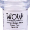 WL01SF WOW! Embossing Powder Opaque Whites - Bright White - Super Fine hvid embossing pulver super fin